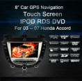 Car DVD GPS radio navigation for accord 7 2003-2007 Bluetooth Stereo Radio dual